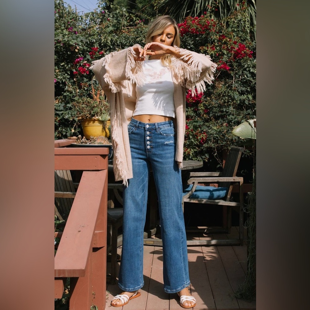 Vervet NWT Olivia wide leg jeans